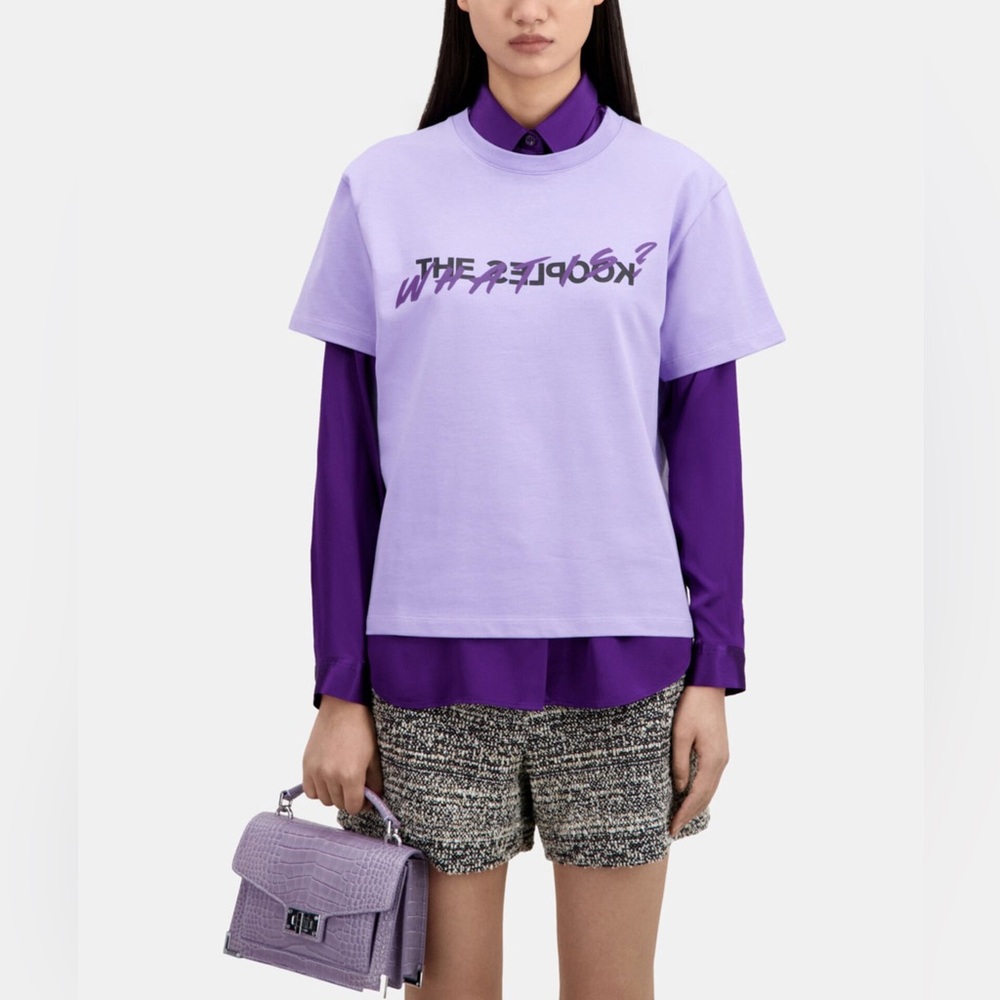The Kooples WHAT IS MAUVE T-SHIRT Size L